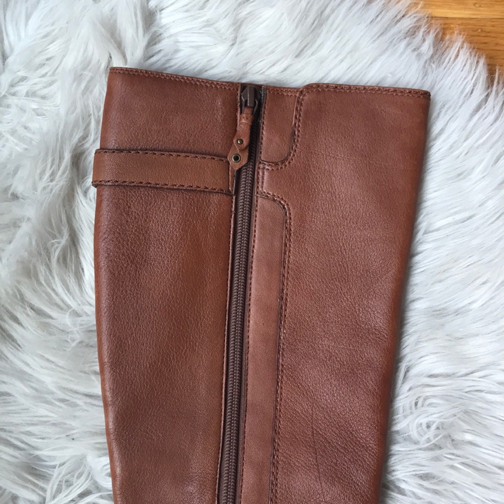 Cole Haan Nike Air High Heel Boots Leather Brown - Picture 14 of 16
